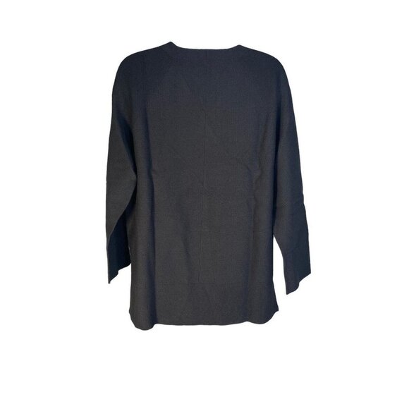 Ministry of Supply Womens 3D Print Knit Slouchy Sweater Tunic Black Size S - Picture 6 of 6
